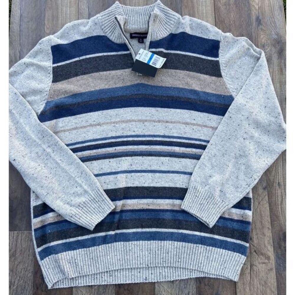 Tricots St Raphael Sweater‎ Mens XL Knit Pullover Ragg Striped Jumper Grampa